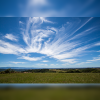 An example of squaring the image with blured sides option